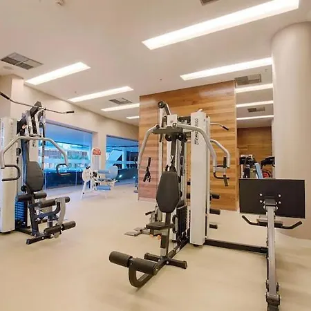 Flat Hotel Fusion Com Varanda & Garagem A219-3